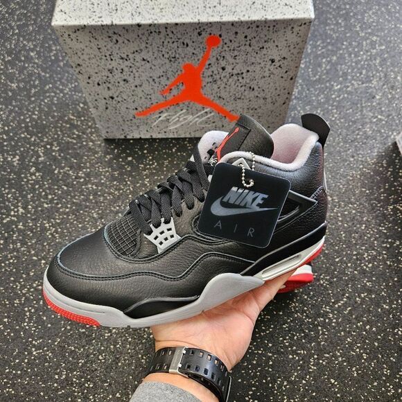 Nike Air Jordan 4 Retro Bred Reimagined Size 10 Men’s FV5029-006 - Picture 8 of 8